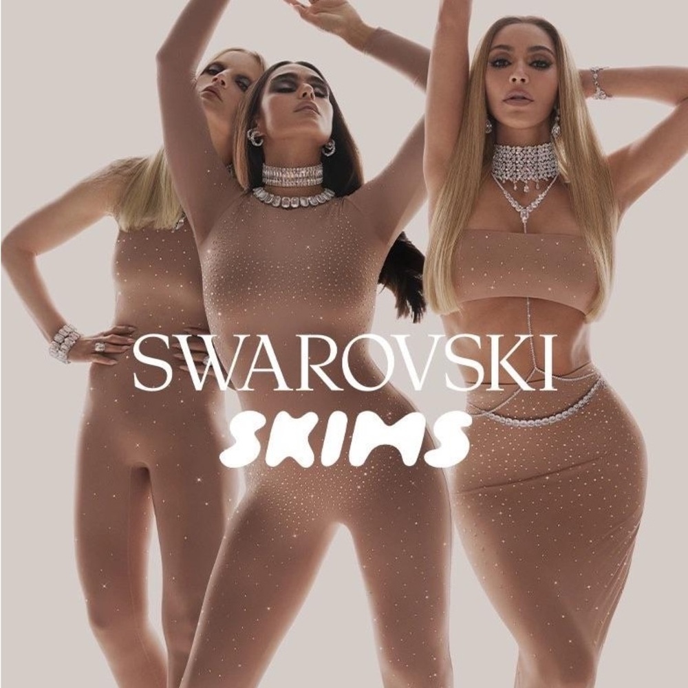 SKIMS SWAROVSKI COLLABORATION JELLY SHEER BANDEAU TOP BRAND NEW - Picture 8 of 16
